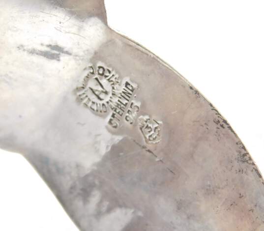 Vintage Artemio Navarrete Taxco Sterling Silver Mexican Modernist Clamper Cuff Bracelet 74.3g image number 6
