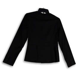 NWT Womens Black Single-Breasted Long Sleeve Four-Button Blazer Jacket Sz 0 alternative image