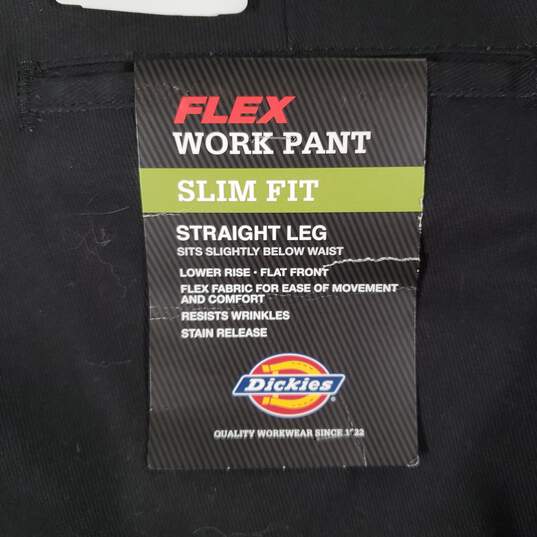 NWT Mens Slim Fit Low Rise Straight Leg Flat Front Work Pants Size 36X30 image number 3