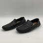 NIB Mens M22420 Black Leather Moc Toe Slip-On Loafer Shoes Size 11 M image number 2