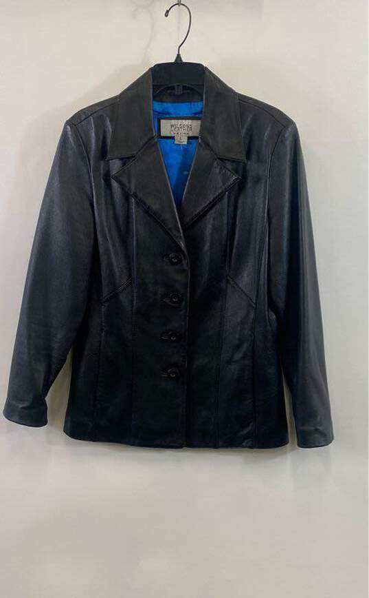 Wilsons Women's Black Leather Jacket - Size Large image number 1