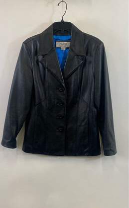 Wilsons Women's Black Leather Jacket - Size Large