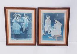 Norman Rockwell Artwork Vintage Lot of 2 Framed Prints