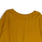 Womens Yellow Graphic Print Crew Neck Long Sleeve Pullover Sweatshirt Sz 2X image number 4