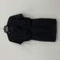 Womens Black Beaded Short Sleeve Back Zip Attached Jacket Sheath Dress Sz 6 image number 1