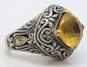 Robert Manse Bali Designs 925 Sterling Silver & 18K Yellow Gold Citrine Ring 10.8g image number 2
