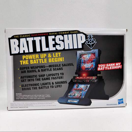 Hasbro Electronic Battleship Sea Battle Family Board  Naval Combat Navy Sealed image number 2