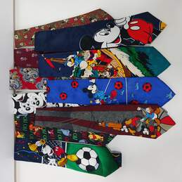 10PC Various Walt Disney Necktie Bundle