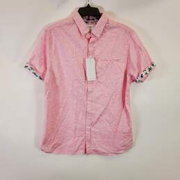Denim & Flower Men Pink Casual Shirt SZ M NWT