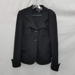 St John Caviar Black Jacket Size 4