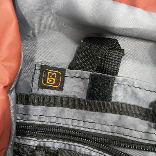 Multicolor Zip Top Handle Double Shoulder Strap Backpack image number 5