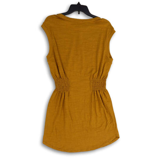 NWT Womens Brown Rowen Round Neck Sleeveless Pullover Mini Dress Size S image number 4