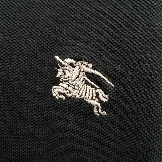 AUTHENTICATED Burberry Brit Embroidered Logo Polo Shirt Size L image number 4