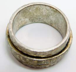 Silpada Sterling Silver Hammered Spinner Ring 13.5g alternative image