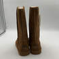 NIB Womens Elle Tall 1963W Brown Suede Round Toe Mid-Calf Snow Boots Size 9 image number 3