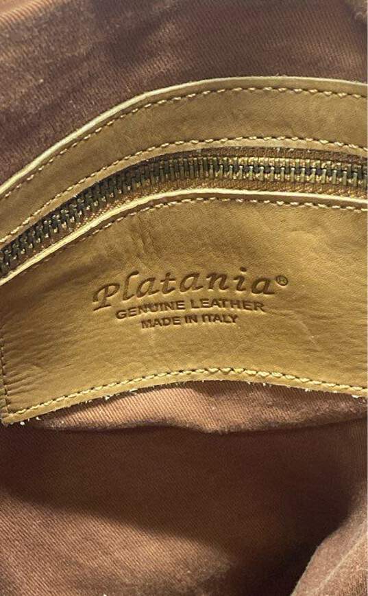 Platania Leather Convertible Backpack Tote Tan image number 5