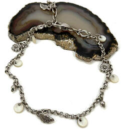Designer Brighton Silver-Tone Fashionable Adjustable Charm Bracelet
