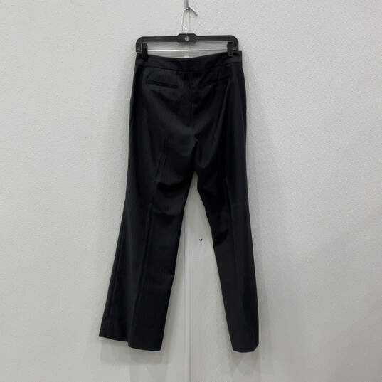 Womens Gray Long Sleeve Peak Lapel Flap Pockets Two Piece Suit Pants Size 8 image number 4