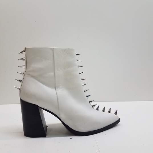 TopShop Hex Studded Boots White 8.5 image number 1