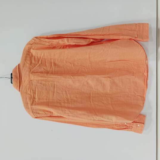 Men's Squash Orange Button-Up Shirt Sz L NWT image number 3