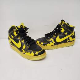 Nike 1985 Retro Dunk High Rise Yellow & Black Sneakers Size 10 alternative image
