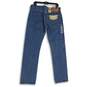 NWT Levi Strauss & Co. Mens 501 Blue Button-Fly Straight Leg Jeans Size 33X32 image number 2