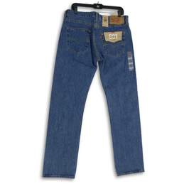NWT Levi Strauss & Co. Mens 501 Blue Button-Fly Straight Leg Jeans Size 33X32 alternative image