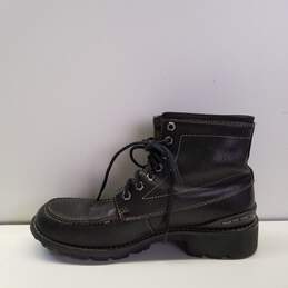 Banana Republic Black Leather Boots High Tops Men's Size 8 alternative image