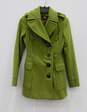 Women's Miss Sixty Green Mid Length Wool Coat Size Extra Small image number 1