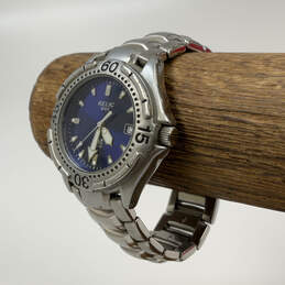 Designer Relic ZR11589 Silver-Tone Stainless Steel Analog Wristwatch