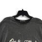 Womens Silver Round Neck Bell Sleeve Pullover Blouse Top Size Medium image number 3