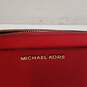 Michael Kors Saffiano Leather Sandrine Studded Crossbody Red image number 7
