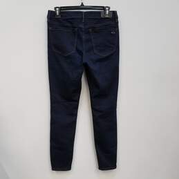 Womens Blue Medium Wash Pockets Denim Super Skinny Leg Jeans Size 29S/C alternative image