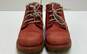 Timberland 6 Inch Burgundy Combat Work Boots Women's Size 6.5M image number 2