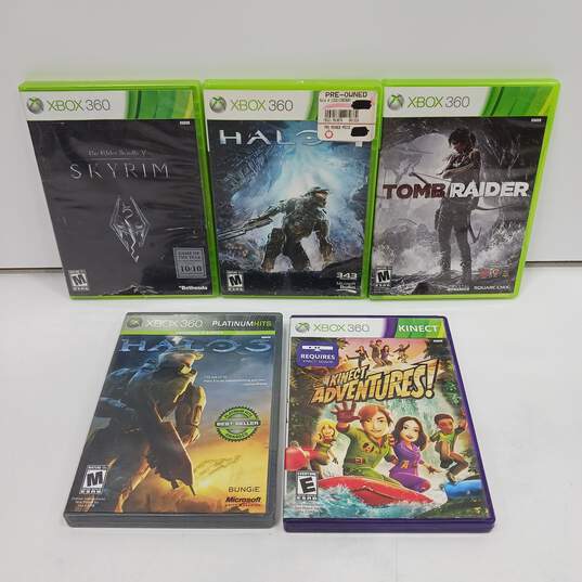 Bundle of 5 Assorted Microsoft Xbox 360 Video Games image number 1