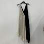 Maeve Womens Black White High-Low Hem Sleeveless Fit & Flare Dress Size Large image number 1