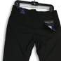 NWT Kenneth Cole Womens Black Slash Pocket Straight Leg Chino Pants Sz 32X32 image number 4