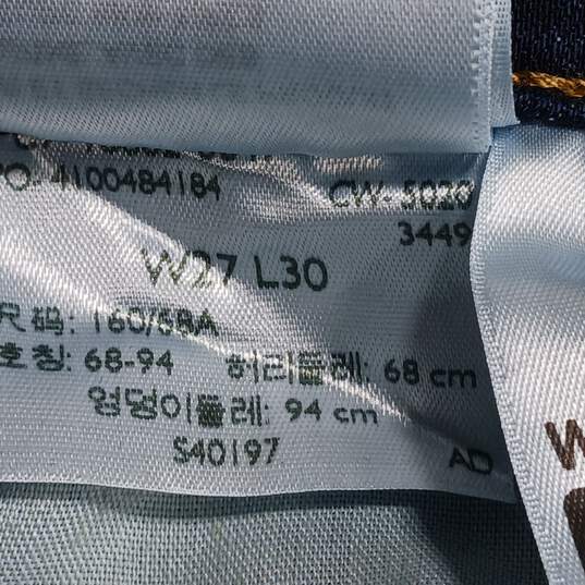 Unisex Navy Levi Jeans Size 4 Medium W27 L30 image number 5