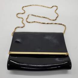 Ted Baker Patent Leather Chain Strap Crossbody Bag
