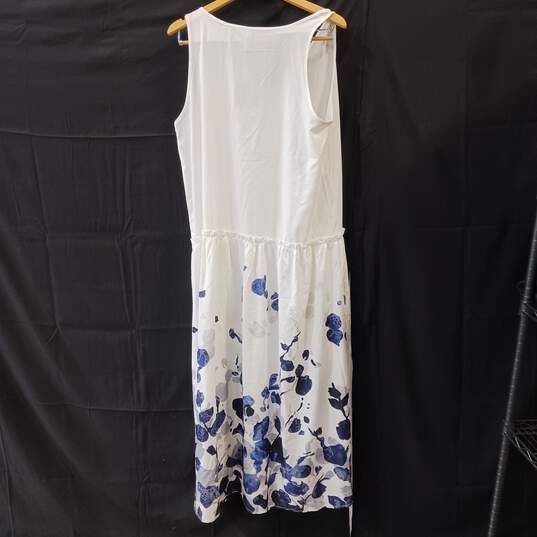 NORACORA WOMENS WHITE FLORAL DRESS SIZE XL image number 2