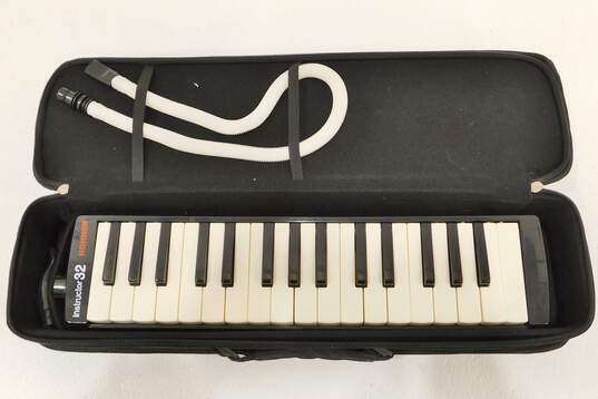 Hohner Brand Instructor 32 Model Black Melodica w/ Case and Accessories image number 1