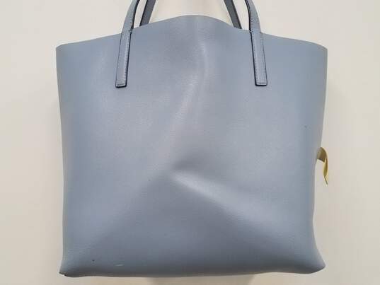 Kate Spade All Day Gallery Leather Blue Tote Bag image number 4