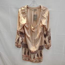 Anthropologie What Goes Around Comes Around Silk Dress NWT Size M