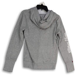 NWT Womens Gray Heather Long Sleeve Pockets Full-Zip Hoodie Size XS alternative image