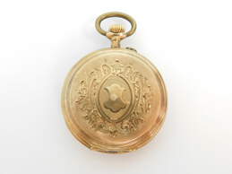 Vintage 14K Yellow Gold Case Boutte 10 Jewels Pocket Watch 24.0g alternative image