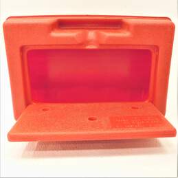 Vintage Lego InterLego Red Plastic Storage Container Carrying Case alternative image
