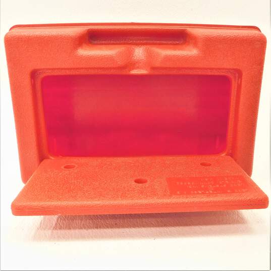 Vintage Lego InterLego Red Plastic Storage Container Carrying Case image number 2