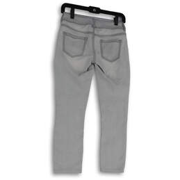 Womens Blue Denim Pocket Medium Wash Stretch Skinny Jeans Size XS alternative image