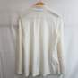 Eileen Fisher white knit single button blazer jacket S image number 2