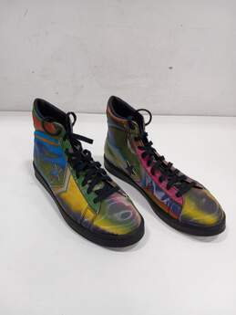 Converse Pro Leather High Iridescent Multicolor Sneaker (Men's Size 9, Women's Size 10.5)